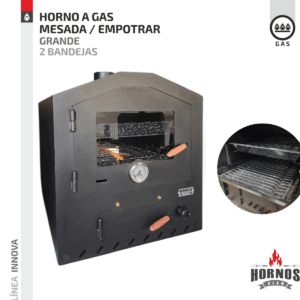Horno a Gas  Grande - Empotrar o Mesada - Línea Innova